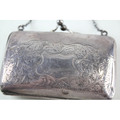 2228 - A hallmarked Birmingham silver lady's coin purse, dated 1911 - approx. gross weight 35g