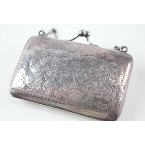 2228 - A hallmarked Birmingham silver lady's coin purse, dated 1911 - approx. gross weight 35g