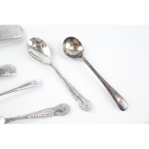 2231 - Twelve hallmarked sterling silver condiment spoons - approx. gross weight 76g