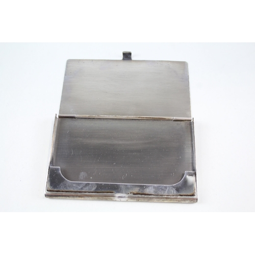 2232 - A hallmarked Birmingham silver business card case, dated 1992 - approx. gross weight 64g