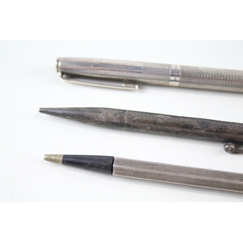 2236 - Three .925 silver pencils to include Yard-O-Led etc. - approx. gross weight 63g