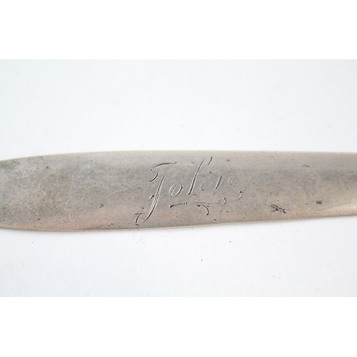 2238 - A Norwegian hallmarked .830 silver letter opener - approx. gross weight 33g