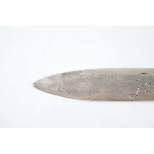 2238 - A Norwegian hallmarked .830 silver letter opener - approx. gross weight 33g