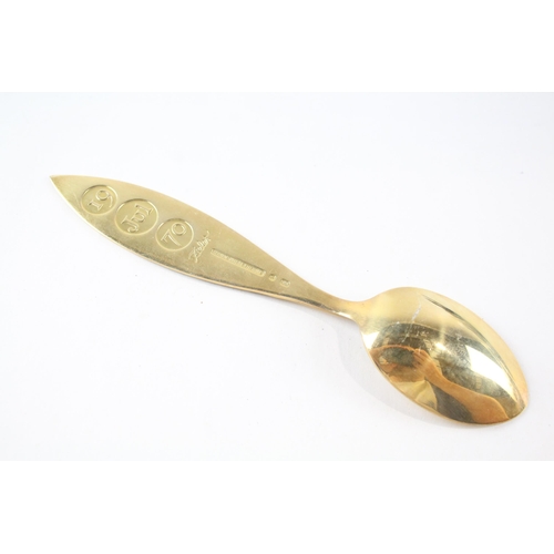 2245 - A 1970 A. Michelsen of Denmark hallmarked sterling silver and enamel commemorative spoon - approx. g... 