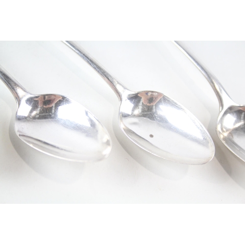 2248 - Five Georgian hallmarked sterling silver  teaspoons - approx. gross weight 93g