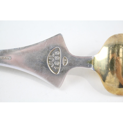 2251 - A 1965 A. Michelsen of Denmark hallmarked sterling silver and enamel commemorative spoon - approx. g... 