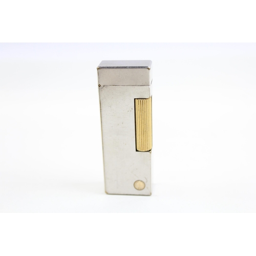 2266 - A boxed Dunhill Rollagas two tone pocket lighter