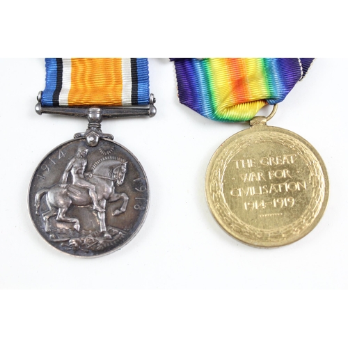 2275 - A WWI British medal pair presented to 184217 Spr. G. Y. Mason R.E.