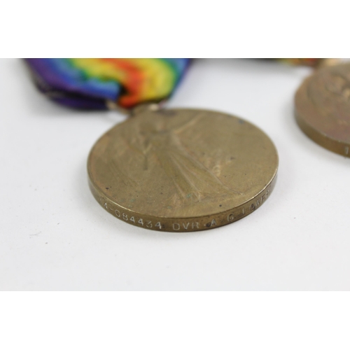 2276 - Four WWI British medals, two presented to T4-084434 Dvr. A. G. Lower A.S.C, one Victory presented to... 