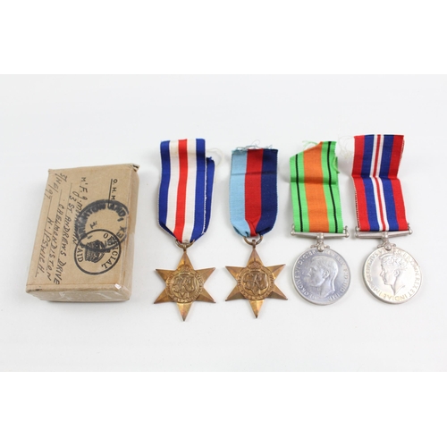 2280 - A boxed WWII four piece medal group