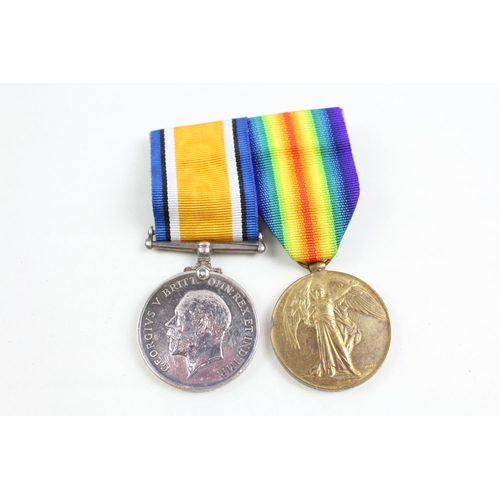 2281 - A WWI British medal pair presented to 281073 A. Sjt. R.P. Cawsey Hamps. R.