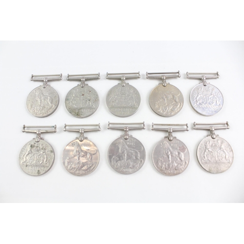 2285 - Ten WWII British War and Defence medals