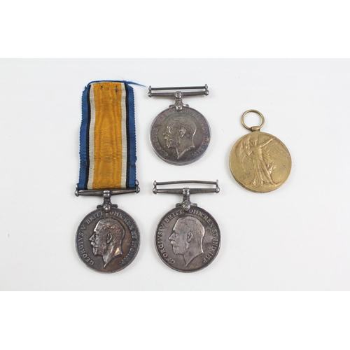 2290 - Four WWI British medals, one Victory presented to 24903 Pte. A. Michie R. War. R, one War presented ... 