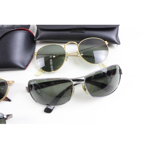 507 - Six pairs of Ray-Ban sunglasses and five cases