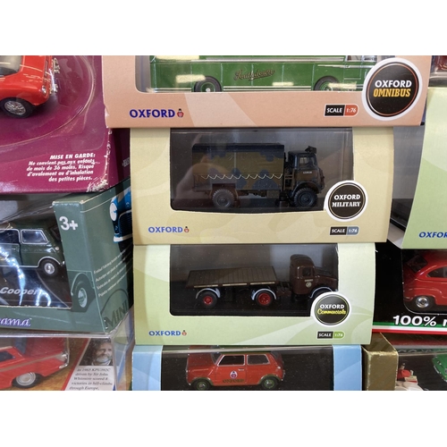 481 - A collection of boxed diecast model vehicles to include Oxford Military, Oxford Omnibus, Corgi Class... 