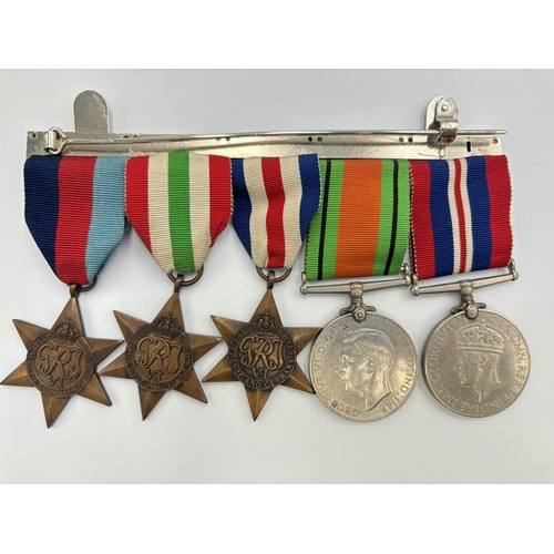 2277 - Two WWII mounted medal groups