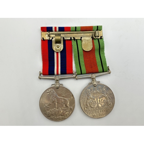 2277 - Two WWII mounted medal groups