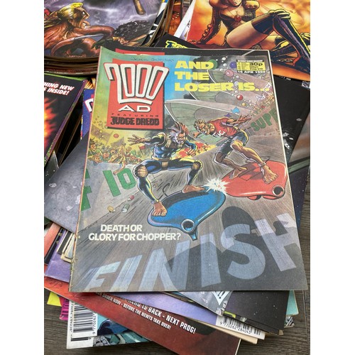 523 - A collection of 2000AD comics