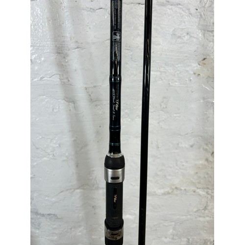 1006 - Four fishing rods, one Shakespeare Pro-Am Fly 2.7m with bag, one Shakespeare Cypry Carp 3.60m, one T... 