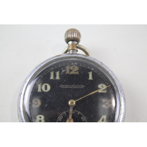 2181 - A Jaeger Le-Coultre military issued hand wind pocket watch inscribed Broad Arrow G.S.T.P. 262267