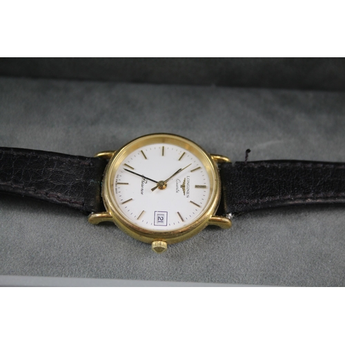 2182 - A Longines Presence quartz lady's wristwatch