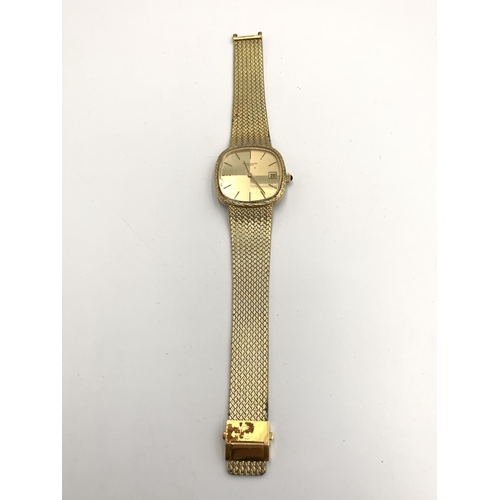 2163 - A vintage Favre-Leuba gold plated men's wristwatch