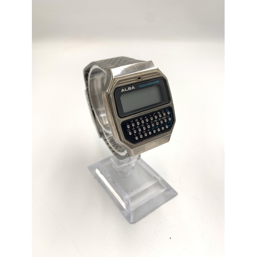 2164 - Two digital wristwatches, one Citizen Digi-Ana 30-0217 and one Alba calculator alarm Y739-5000