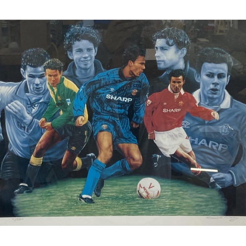 266 - A late 20th century framed Vincent McRoy pencil signed limited edition 41/350 Ryan Giggs Manchester ... 