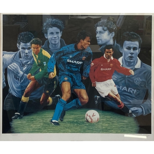 267 - A late 20th century framed Vincent McRoy pencil signed limited edition 43/350 Ryan Giggs Manchester ... 