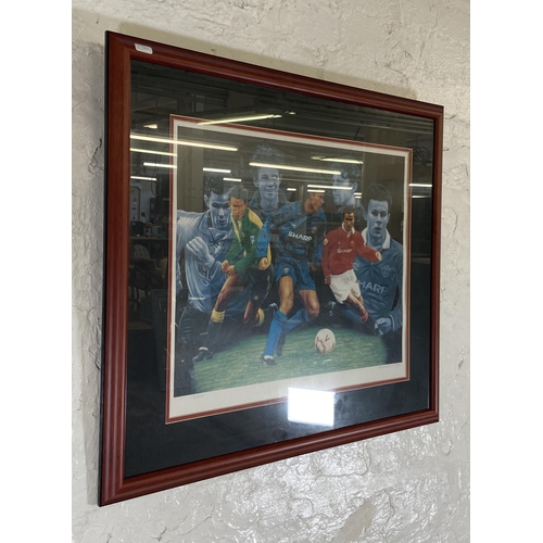 267 - A late 20th century framed Vincent McRoy pencil signed limited edition 43/350 Ryan Giggs Manchester ... 