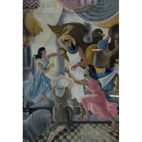 274 - A mid/late 20th century framed watercolour of an Egyptian scene signed lower right - approx. 60cm hi... 