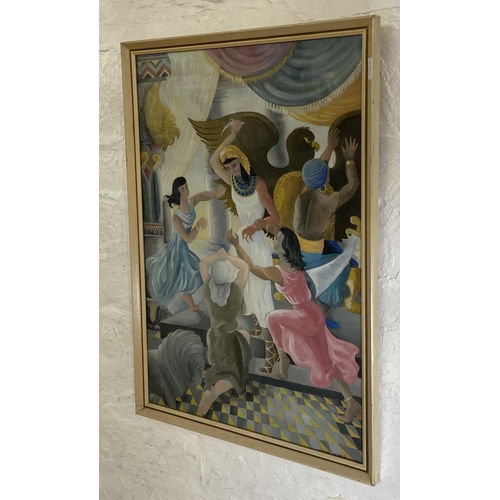 274 - A mid/late 20th century framed watercolour of an Egyptian scene signed lower right - approx. 60cm hi... 