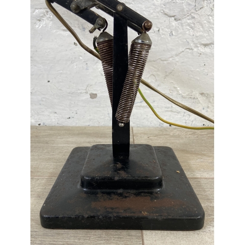 43 - A mid 20th century Herbert Terry & Sons Ltd Anglepoise two step desk lamp - approx. 80cm high