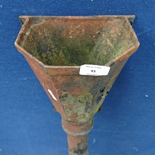 93 - A cast iron drain pipe - approx. 90cm high