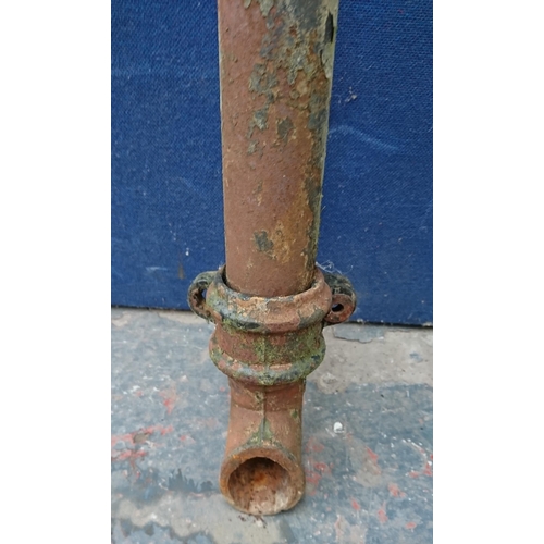 93 - A cast iron drain pipe - approx. 90cm high