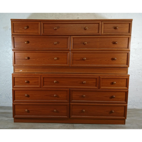 204 - A pair of G Plan teak chests of drawers - approx. 69cm high x 148cm wide x 46cm deep