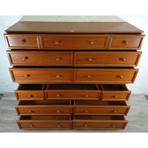 204 - A pair of G Plan teak chests of drawers - approx. 69cm high x 148cm wide x 46cm deep