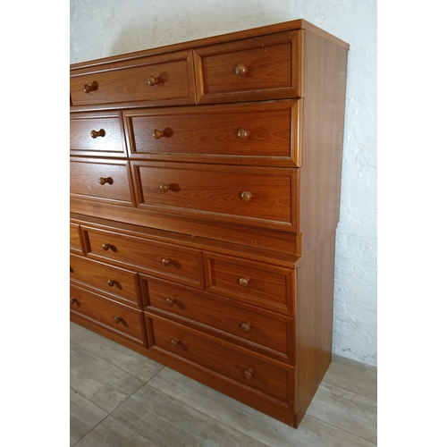 204 - A pair of G Plan teak chests of drawers - approx. 69cm high x 148cm wide x 46cm deep