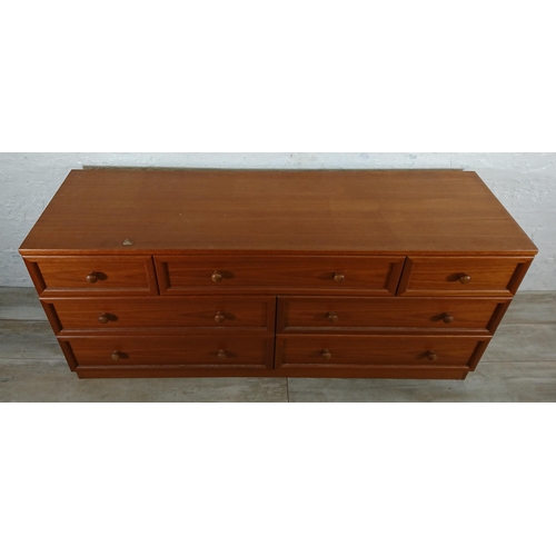 204 - A pair of G Plan teak chests of drawers - approx. 69cm high x 148cm wide x 46cm deep