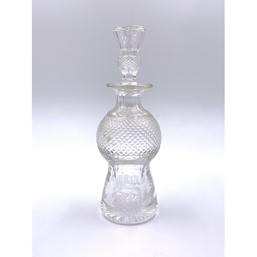 344 - An Edinburgh Crystal Thistle pattern decanter - approx. 21cm high