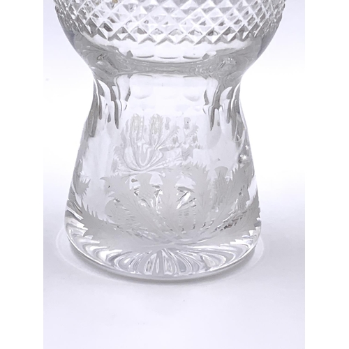 344 - An Edinburgh Crystal Thistle pattern decanter - approx. 21cm high