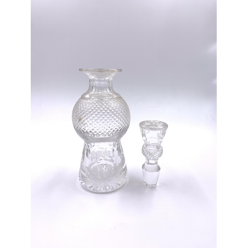 344 - An Edinburgh Crystal Thistle pattern decanter - approx. 21cm high