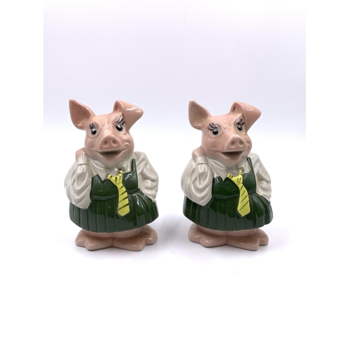 346 - Five Wade NatWest ceramic pig money boxes