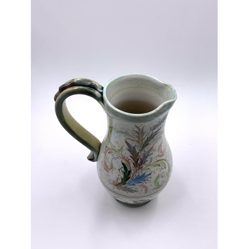 353 - A mid 20th century Glyn Colledge for Denby hand painted stoneware jug - approx. 24cm high