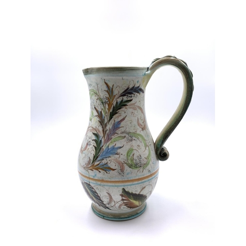 353 - A mid 20th century Glyn Colledge for Denby hand painted stoneware jug - approx. 24cm high