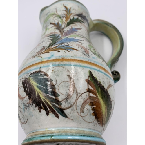 353 - A mid 20th century Glyn Colledge for Denby hand painted stoneware jug - approx. 24cm high