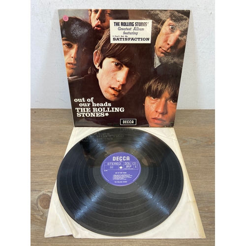 708 - Five LP vinyl records by The Rolling Stones, includes their debut self titled album 'The Rolling Sto... 