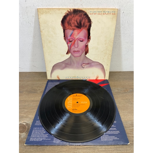 709 - Four LP vinyl records to include David Bowie 'Aladdin Sane' (RS-1001), The Edgar Broughton Band 'A B... 