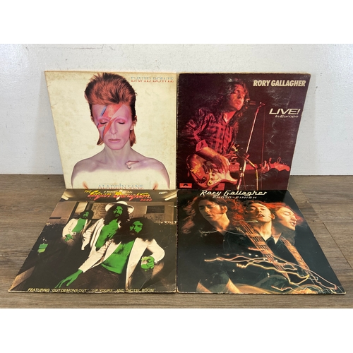 709 - Four LP vinyl records to include David Bowie 'Aladdin Sane' (RS-1001), The Edgar Broughton Band 'A B... 