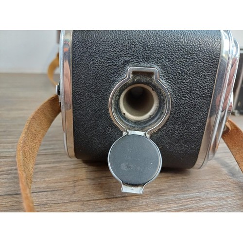 594 - A cased 1970s Arsenal Zenith 80 6x6 medium format SLR camera for 120 film with spare film back - mad... 